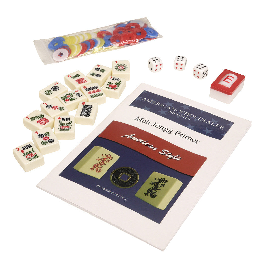 Soft-Sided American Mah Jongg Set by Linda Li® with Ivory Tiles and Modern Pushers - Black Paisley Soft Bag - American-Wholesaler Inc.
