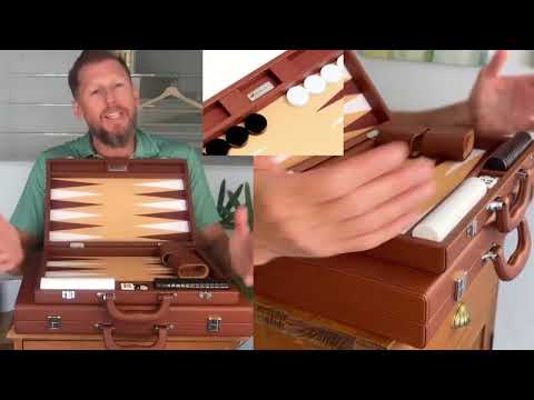 
                  
                    Carica e riproduci il video nel visualizzatore della galleria, See details on the 16-inch backgammon board by Silverman &amp;amp; Co.
                  
                