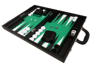 Set Premium Backgammon 40 x 53 cm - Nero con punti bianchi e neri