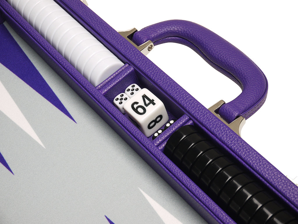 16-inch Premium Backgammon Set - Purple - American-Wholesaler Inc.