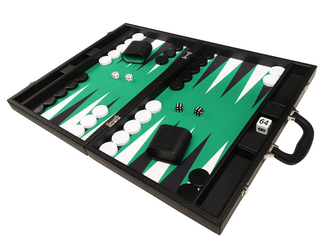 
                  
                    19-inch Premium Backgammon Set - Black Board with White and Black Points - American-Wholesaler Inc.
                  
                
